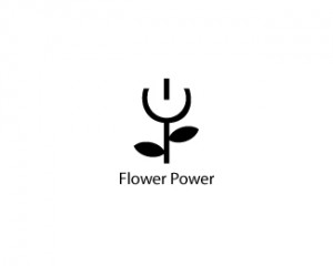 Flower Power Design Logo