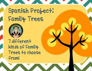 Arbol de mi Familia - Family Tree project for Spanish classes!