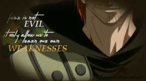 Moshi Moshi おっす (“fear isn’t ”evil”. it only allow us to ...