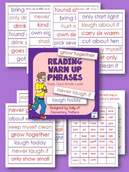 Reading Warm Up Phrases Dolch Third Grade Levels