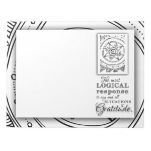 Gratitude Quote Inspirational Blessing Mandala Art Memo Note Pads