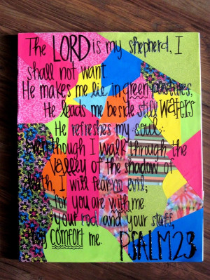 Psalm 23 collage!: Paper Collages, Ali Rooms, Bible Quotes, 16X20 ...