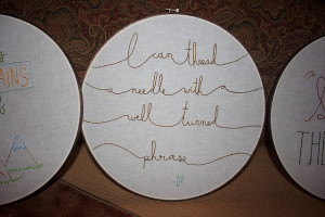 ... well-turned phrase