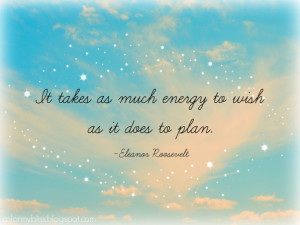 It takes as much energy to wish