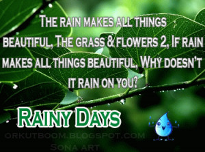 Rainy days quote