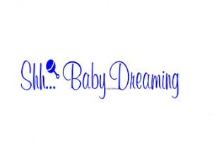 ... Wall Decals, Baby Room Decals, Baby Sleeping Sign, Nursery Door Decor