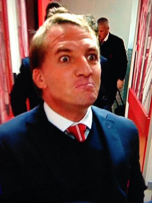 Liverpool’s Brendan Rodgers made a crazy face meeting Real Madrid ...