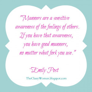 The Definition of Good Manners