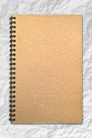 ... _4051901-Grunge-brown-cover-notebook-on-wrinkled-paper-background.jpg