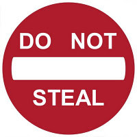 Do Not Steal' Poster Craft