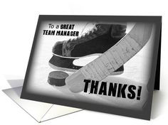 Thank your Hockey Team Manager with this card. More