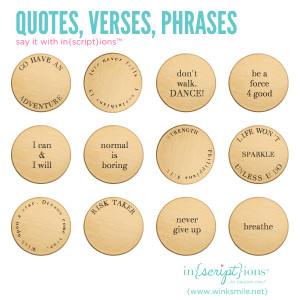 inscribe quotes + phrases on a plate in your Origami Owl locket with ...