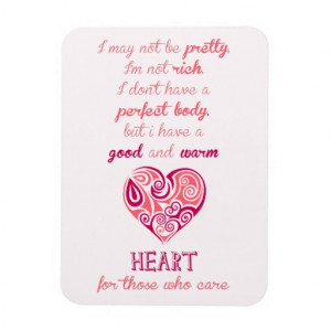 good_warm_heart_quote_pink_tribal_tattoo_girly_premium_magnet ...