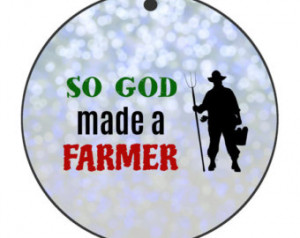 Farmer Male Christmas Ornament - Christmas Tree Decoration - Christmas ...