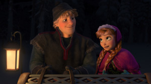 Kristoff and Anna begin their journey