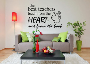Vinyl Wall Quote Classroom Decor The Best Teachers Teach from the ...