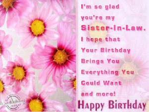 Happy Birthday Sister Wishes Funny Happy Birthday Sister In Law