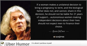 Karen DeCrow on Male Reproductive Rights | Funny Pictures, Quotes ...