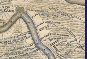 Jackson New Orleans 1814 Battle Map