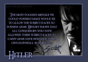 Adolf Hitler Quote Disarming Citizens