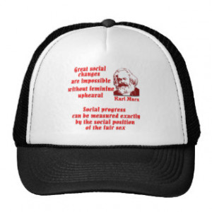 Karl Marx on Women Trucker Hats