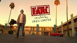 Title card featuring Jason Lee as Earl Hickey
