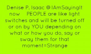 Denise P. Isaac ‏@IAmSayingIt now PEOPLE - Share As Image
