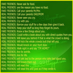 fake friends vs real friends source my favorite quotes fb
