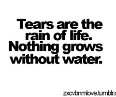Quotes ... Tears are the rain ...