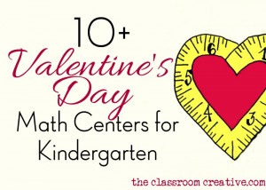 valentines day math centers kindergarten Valentines Math