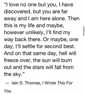 Wrote This For You by Iain Thomas