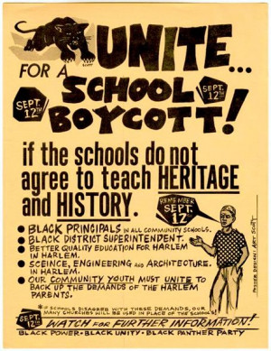 1967 Harlem Black Panther Party Flyer