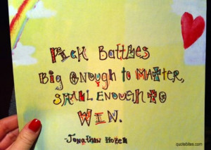 Picking your battles