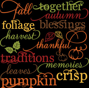 Fall Words Set SVG autumn svg file svg files for scrapbooking cute ...