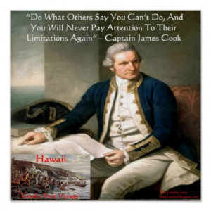 Captain James Cook Hawaii Voyage Poster