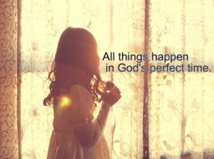 God's perfect time