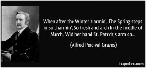 Alfred Percival Graves Quote