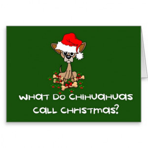 Chihuahua Dog Christmas Cards