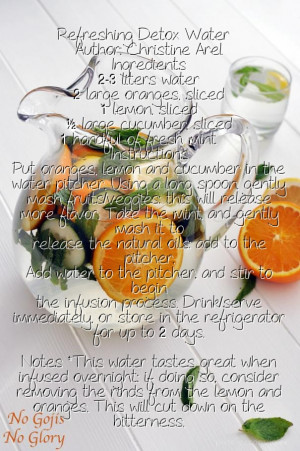 Refreshing detox water author: christine arel ingredients 2-3 liters ...