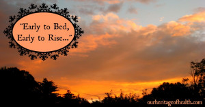 Early to Bed, Early to Rise . . .” Why a Regular Sleep Schedule ...