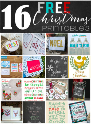 Free Christmas Printables: Grinch Quote + 15 more!