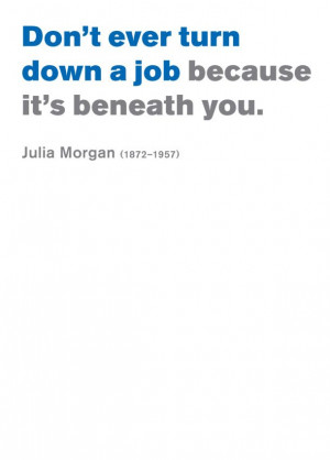 Julia Morgan on ego.