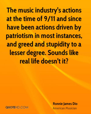 The music industry's actions at the time of 9/11 and since have been ...