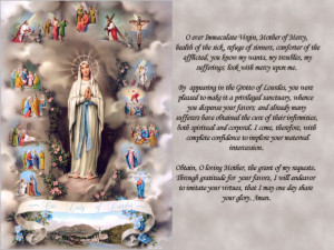 our lady of lourdes our lady of miraculous medal our