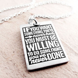 Custom Inspirational Necklace Graduation Gift, Tagore Quote, ... More