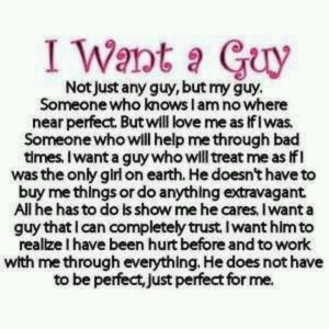 want a guy