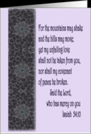 In Remembrance of the Loss of Your Son - Bible Verse Isaiah 54:10 card ...