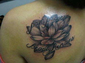 Beauty Pain Tattoo Enticing Word Tattoos