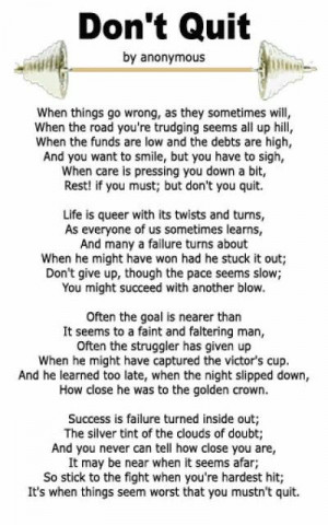 Great poem that was mentioned at LSU dad's and daughter's gymnastics ...