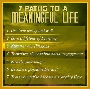 paths to a meaningul life